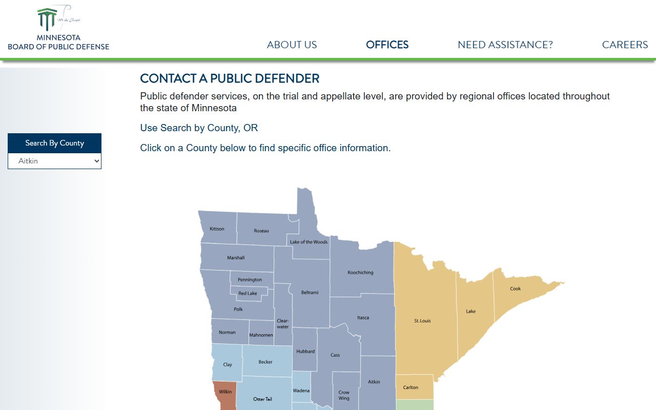 Minnesota public defender office finder
