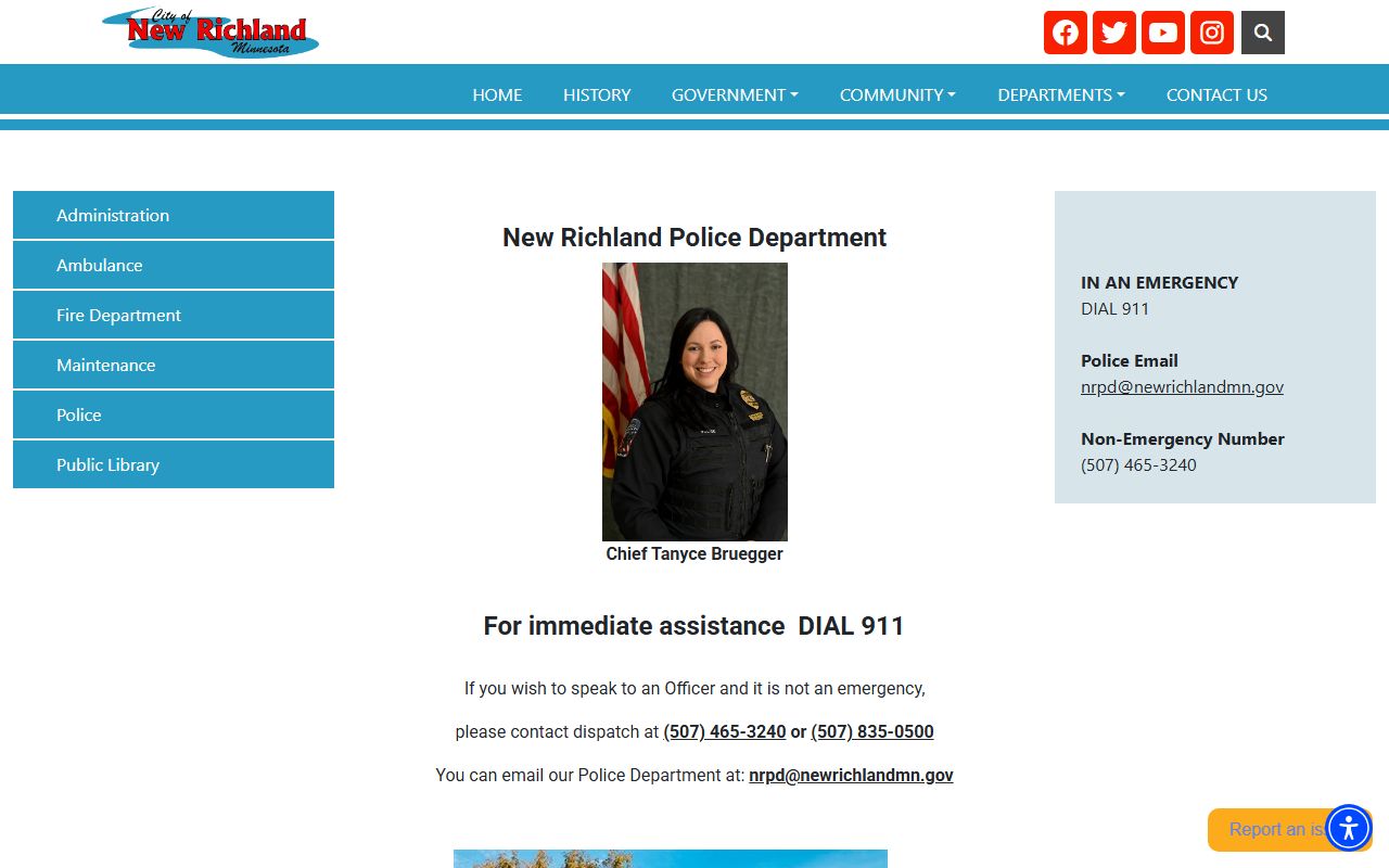 New Richland Police Department