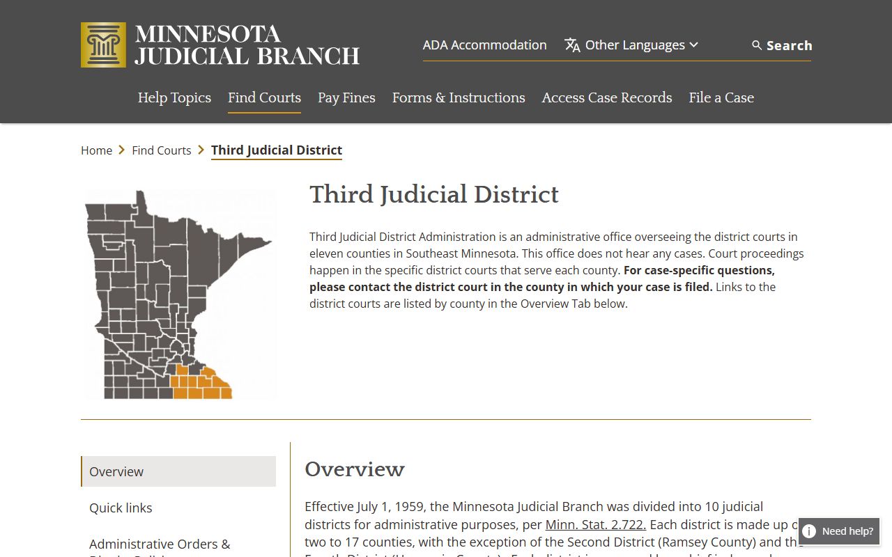 Third Judicial District page